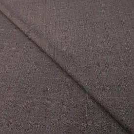 1.5 YDS Piece (CUSTOM PRODUCT) Dark Gray Plaid Loro Piana Super Winter Extrafine Wool Fabric