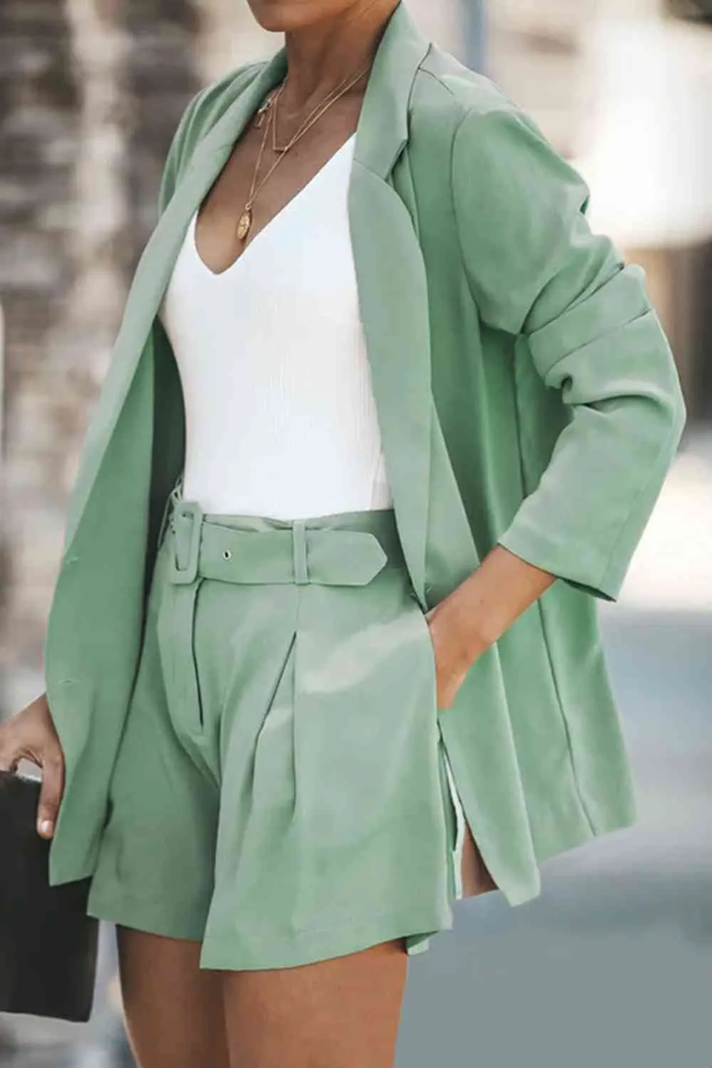 2 Classic Double Breast Suit w/ Shorts (S - 2X)