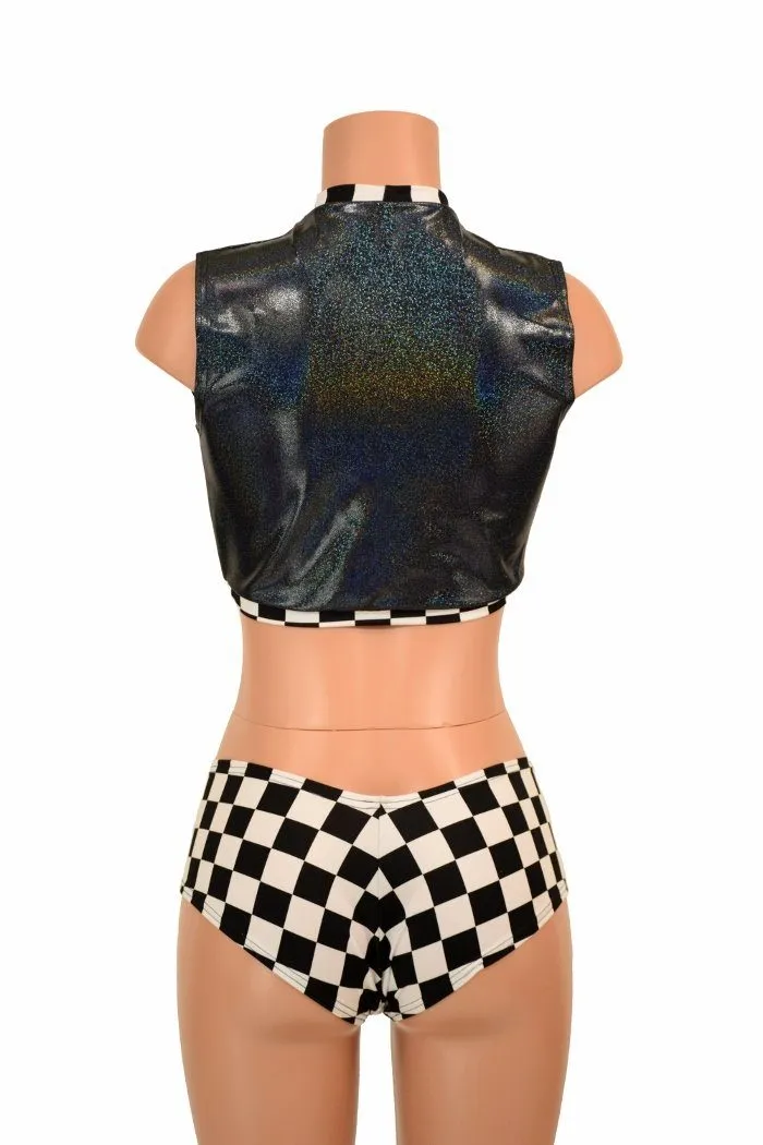 2PC Keyhole Top and Shorts Set