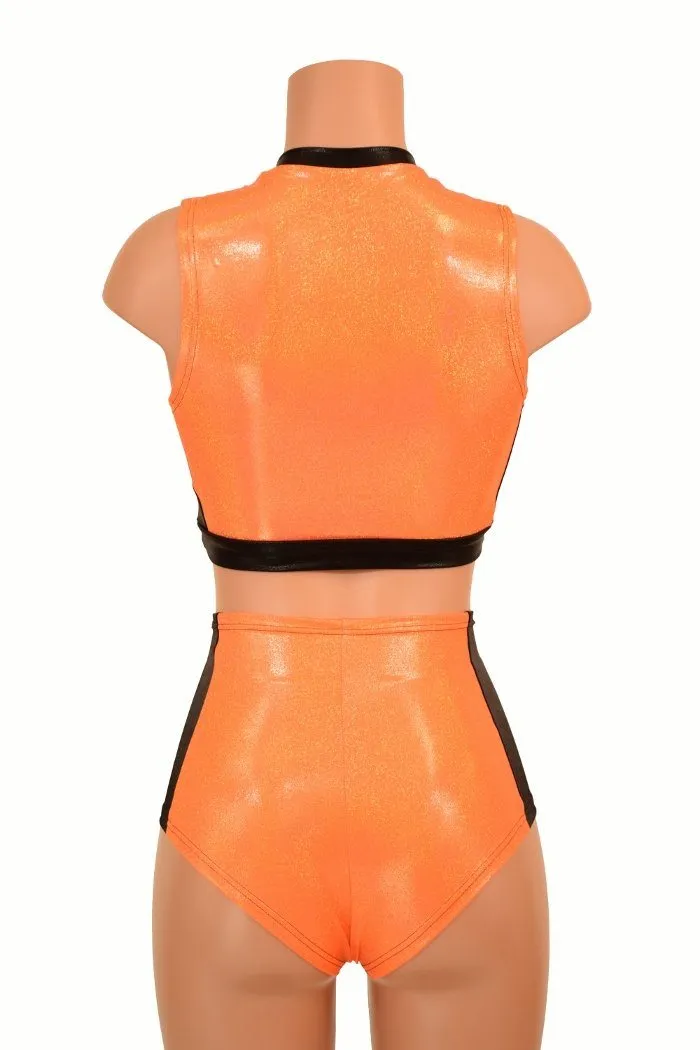 2PC Side Panel Top and Lace Up Set