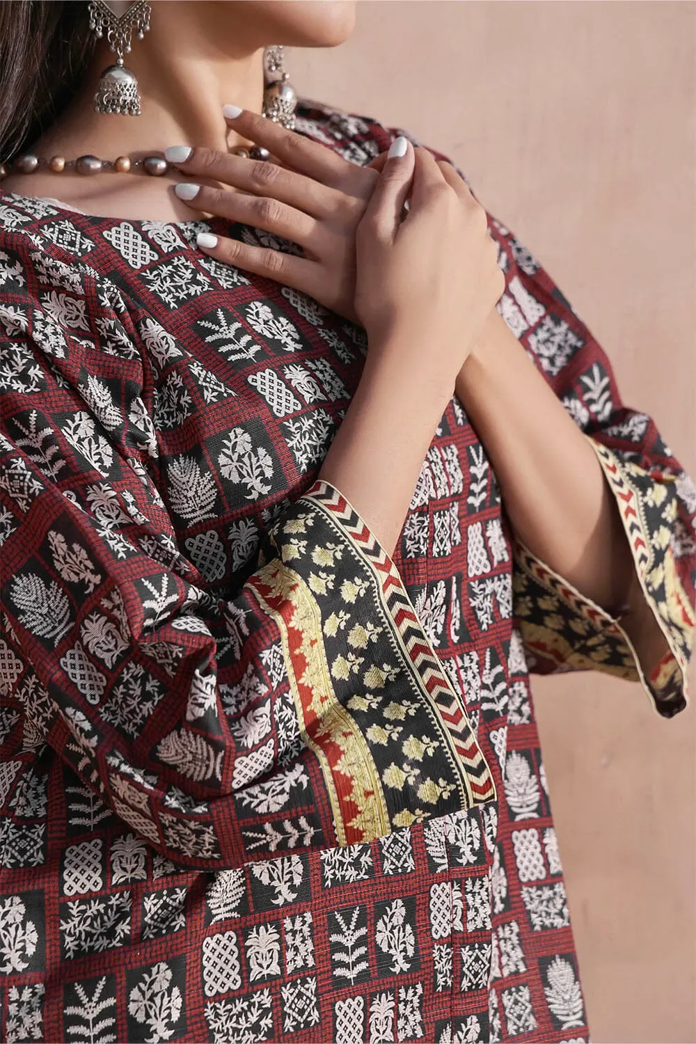 2PC Unstitched Khaddar Shirt & Trouser RKT-2323