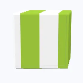 3" Cabana Stripe, Lime & White Napkins