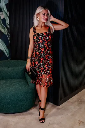 A Dreamy Escape Embroidered Midi
