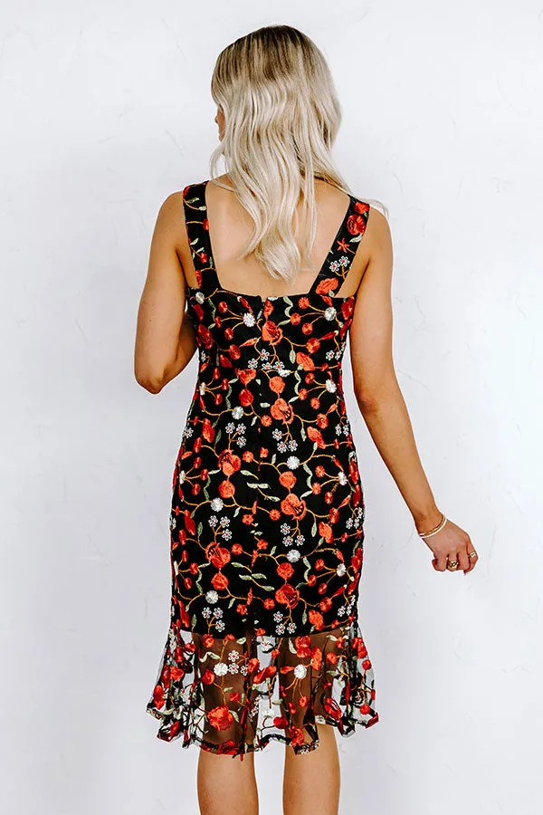 A Dreamy Escape Embroidered Midi