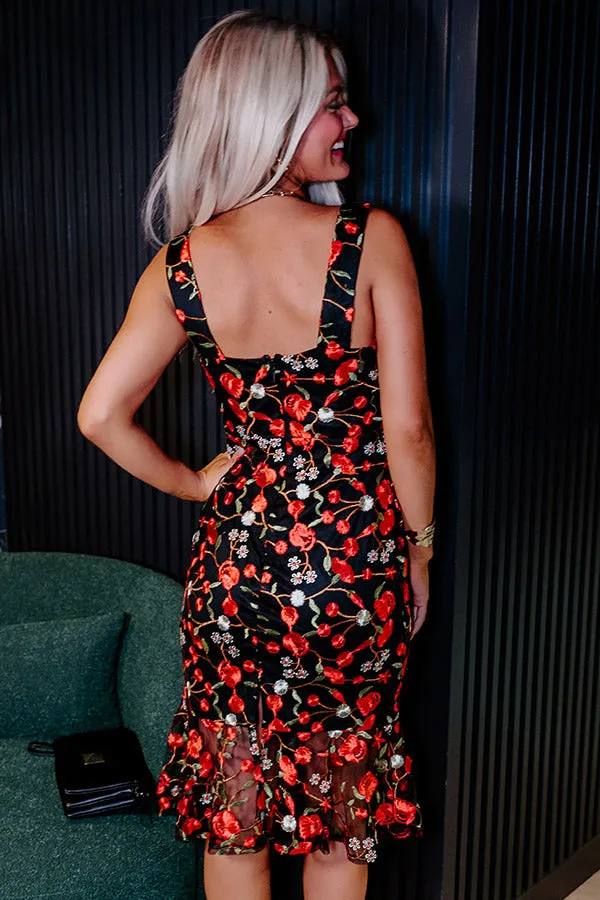 A Dreamy Escape Embroidered Midi
