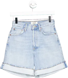 Agolde Light Blue Denim Shorts W23