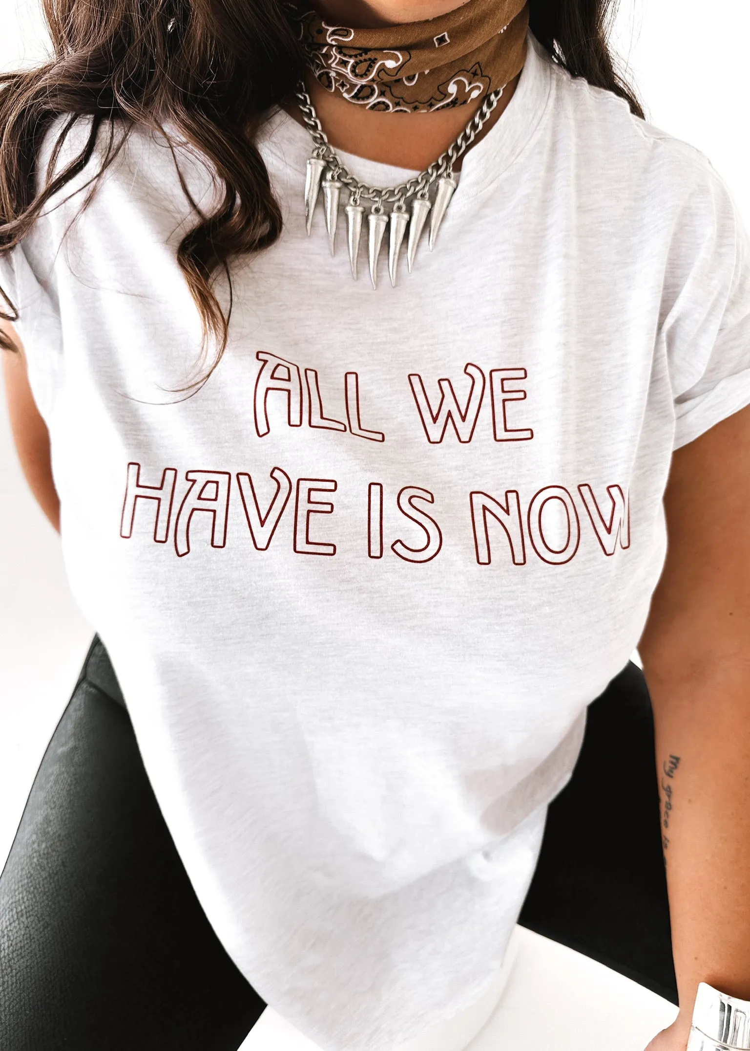 ALL WE HAVE IS NOW SIDE SLIT TEE
