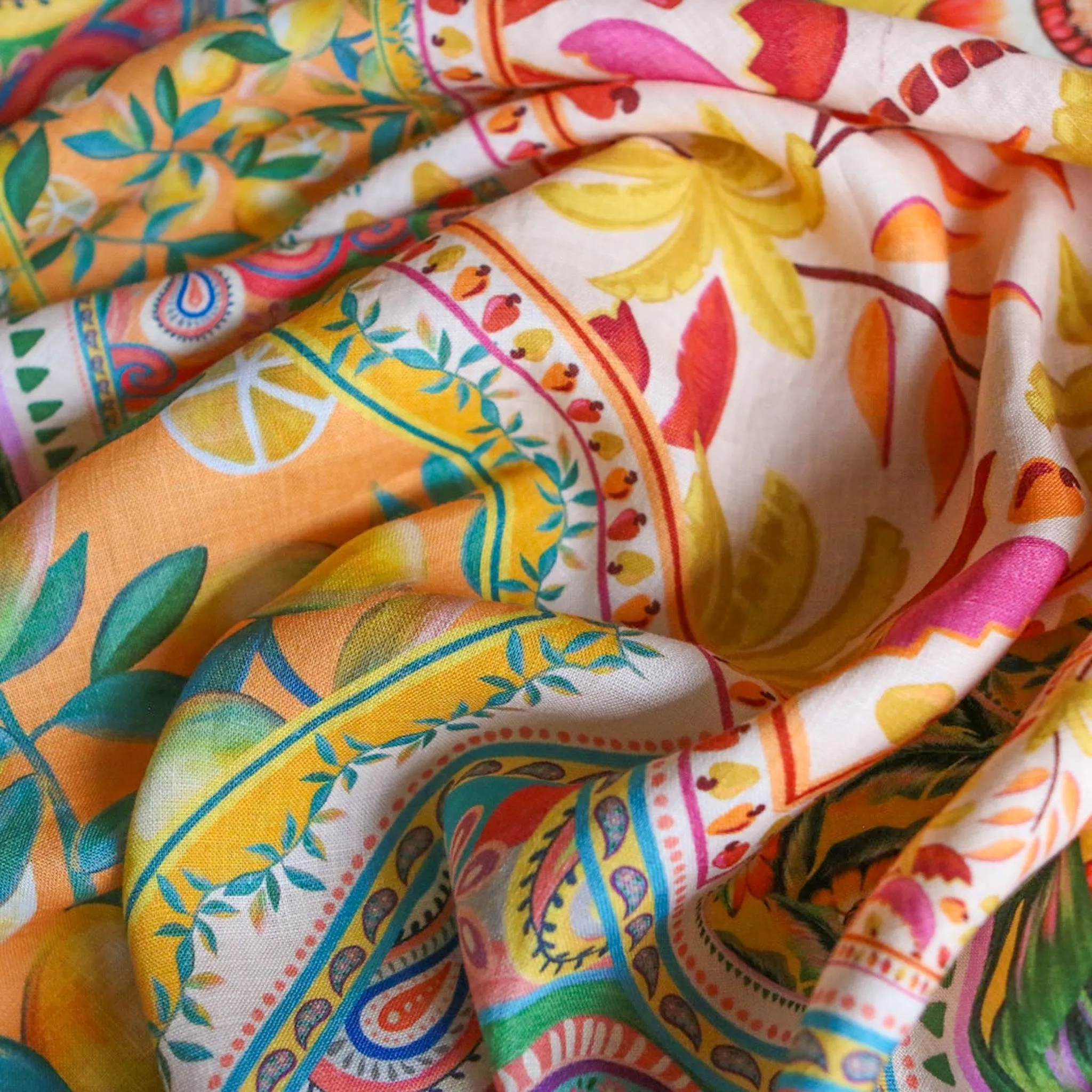 Amalfi Splice Printed Linen
