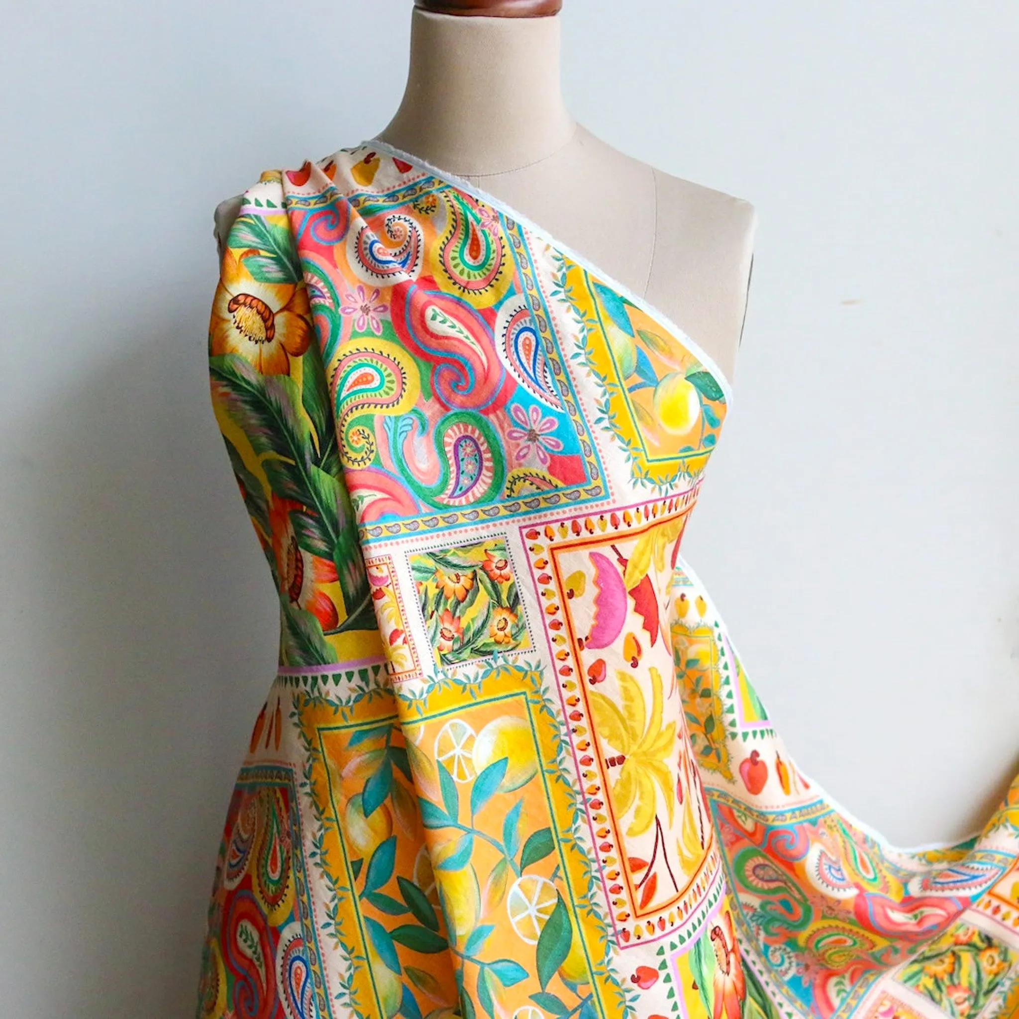 Amalfi Splice Printed Linen