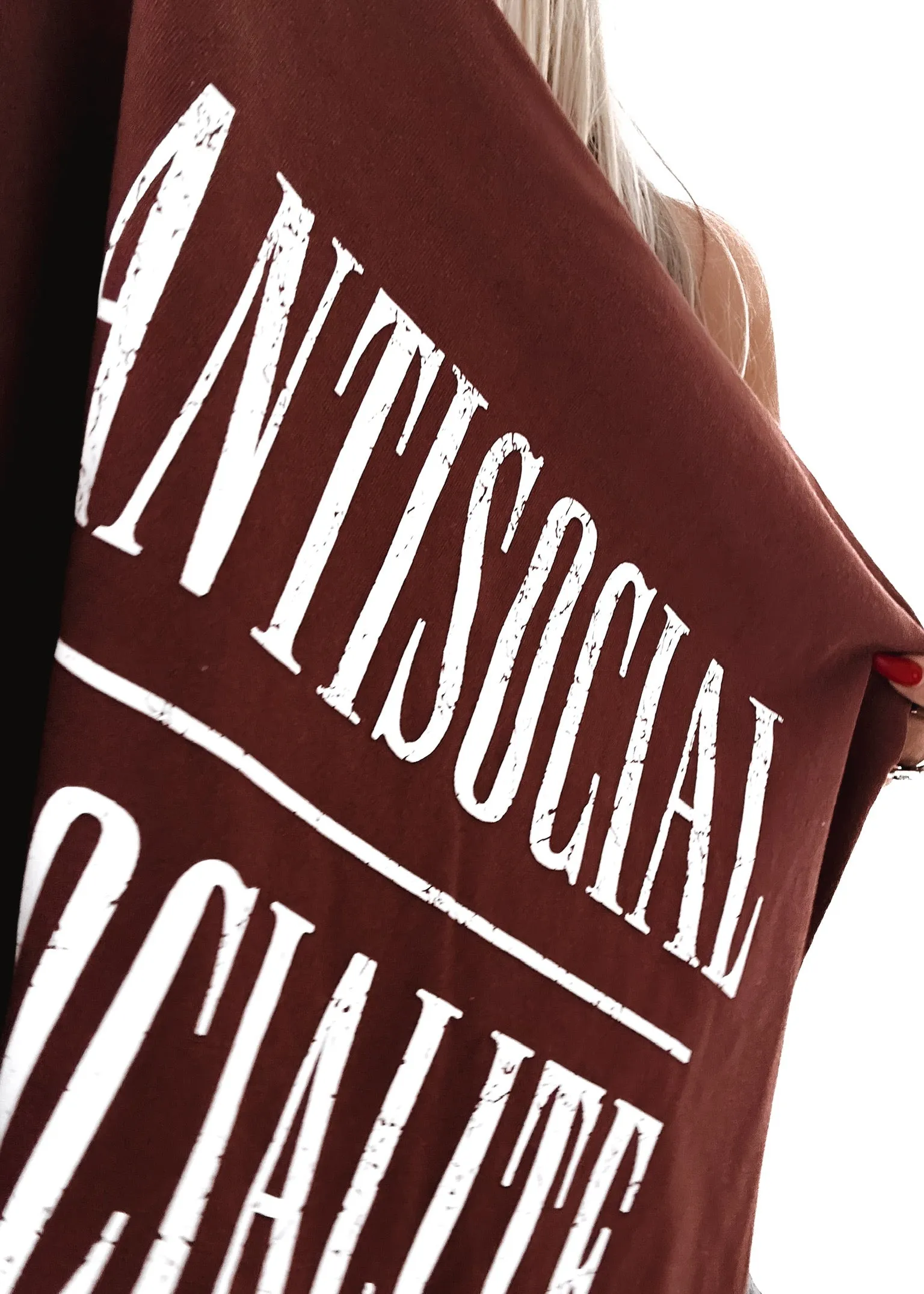 ANTISOCIAL SOCIALITE SIDE SLIT TEE