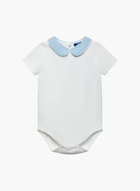 Baby Short-Sleeved Milo Chambray Collar Body