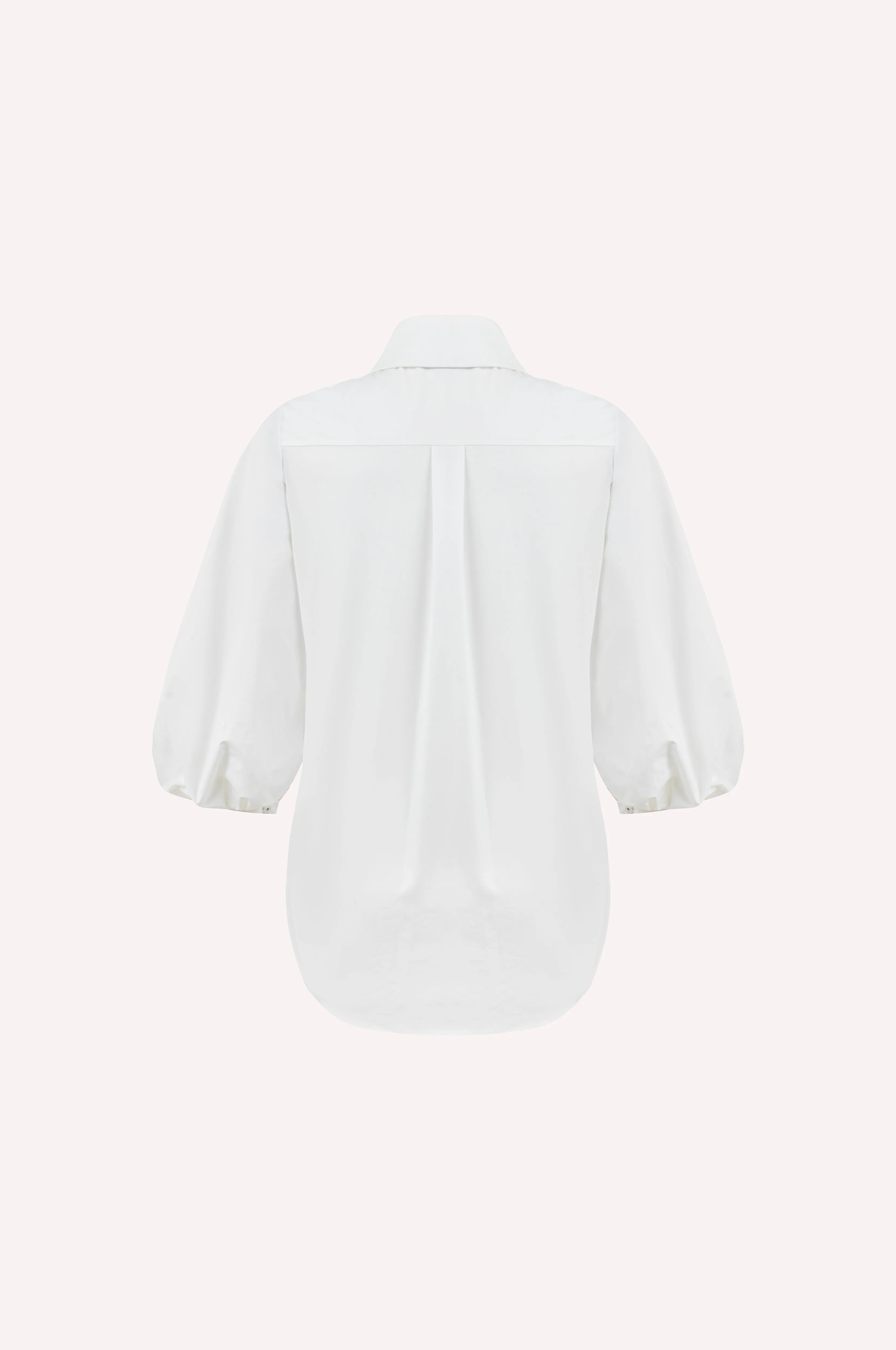 Balloon Sleeve Poplin Shirt