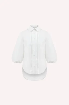 Balloon Sleeve Poplin Shirt