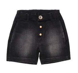 Baobab Black Denim Square Shorts