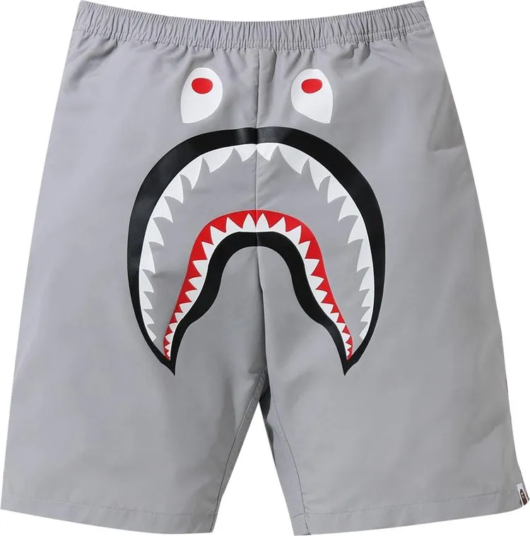 BAPE Shark Beach Shorts 'Grey', gray