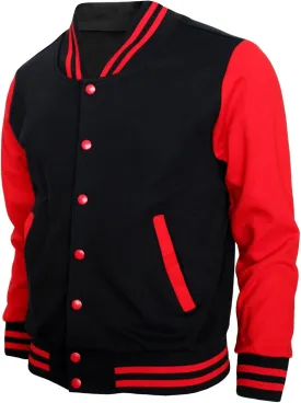 Baseball Jacket - Varsity Cotton Letterman Jacket in 8 Colors