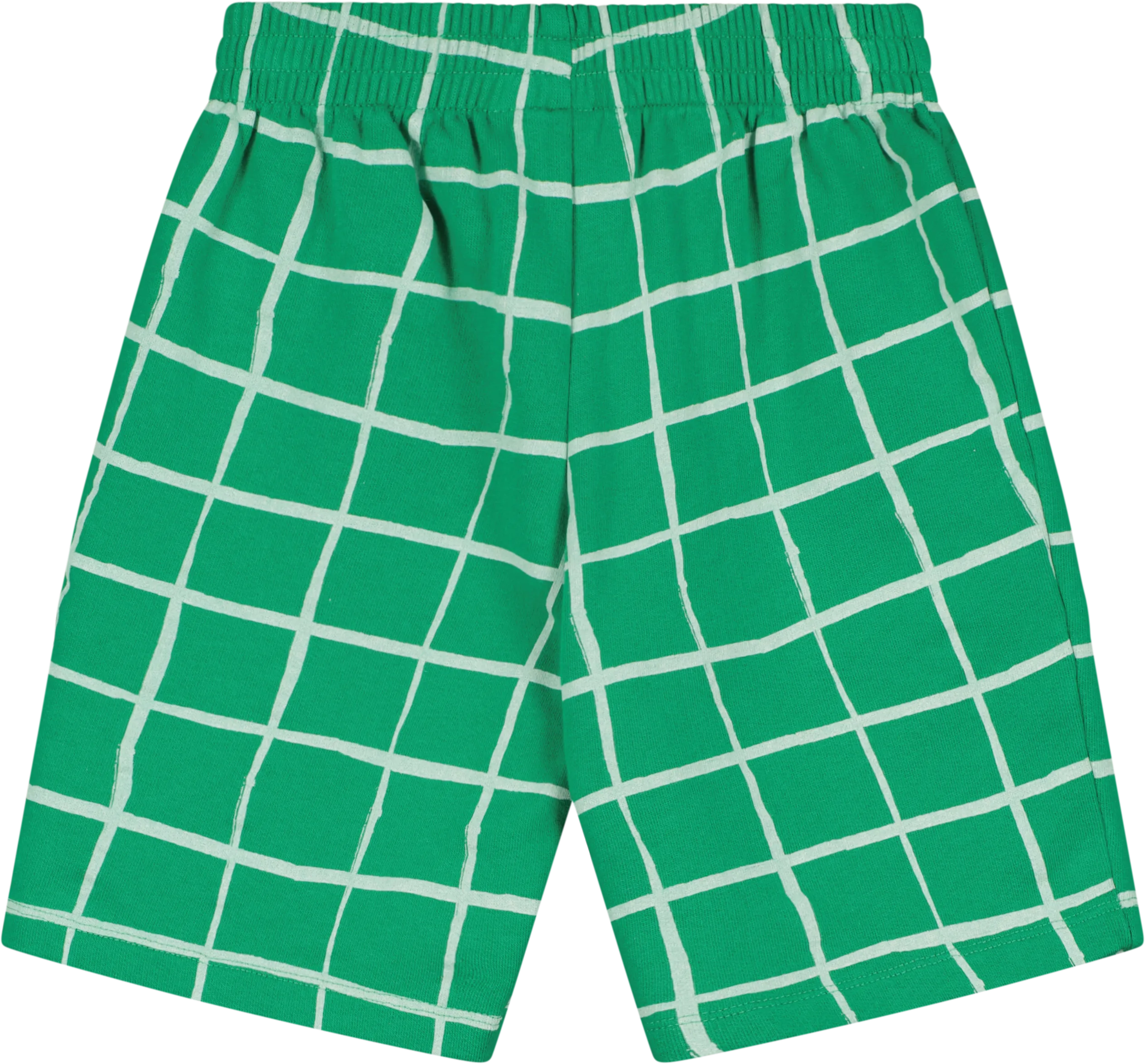 BEAU LOVES KELLY GREEN GRID SHORTS