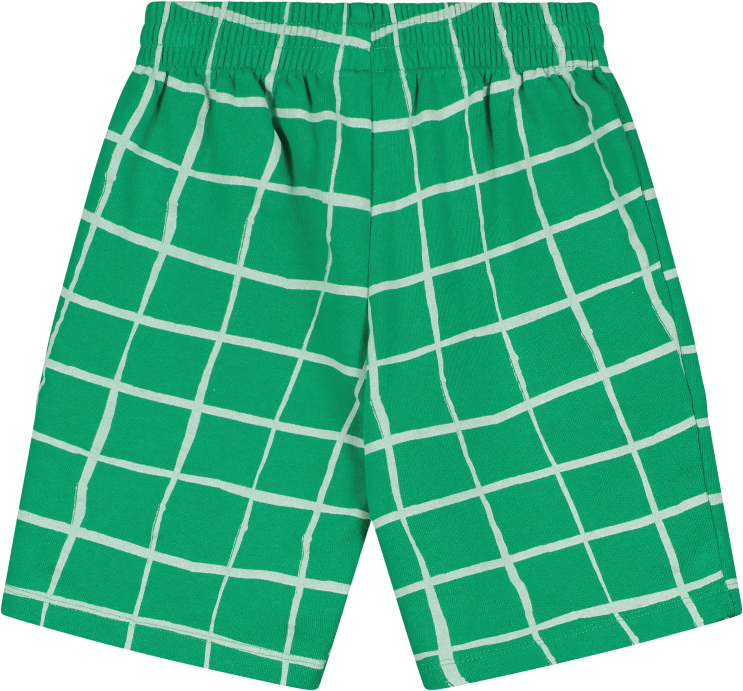 BEAU LOVES KELLY GREEN GRID SHORTS