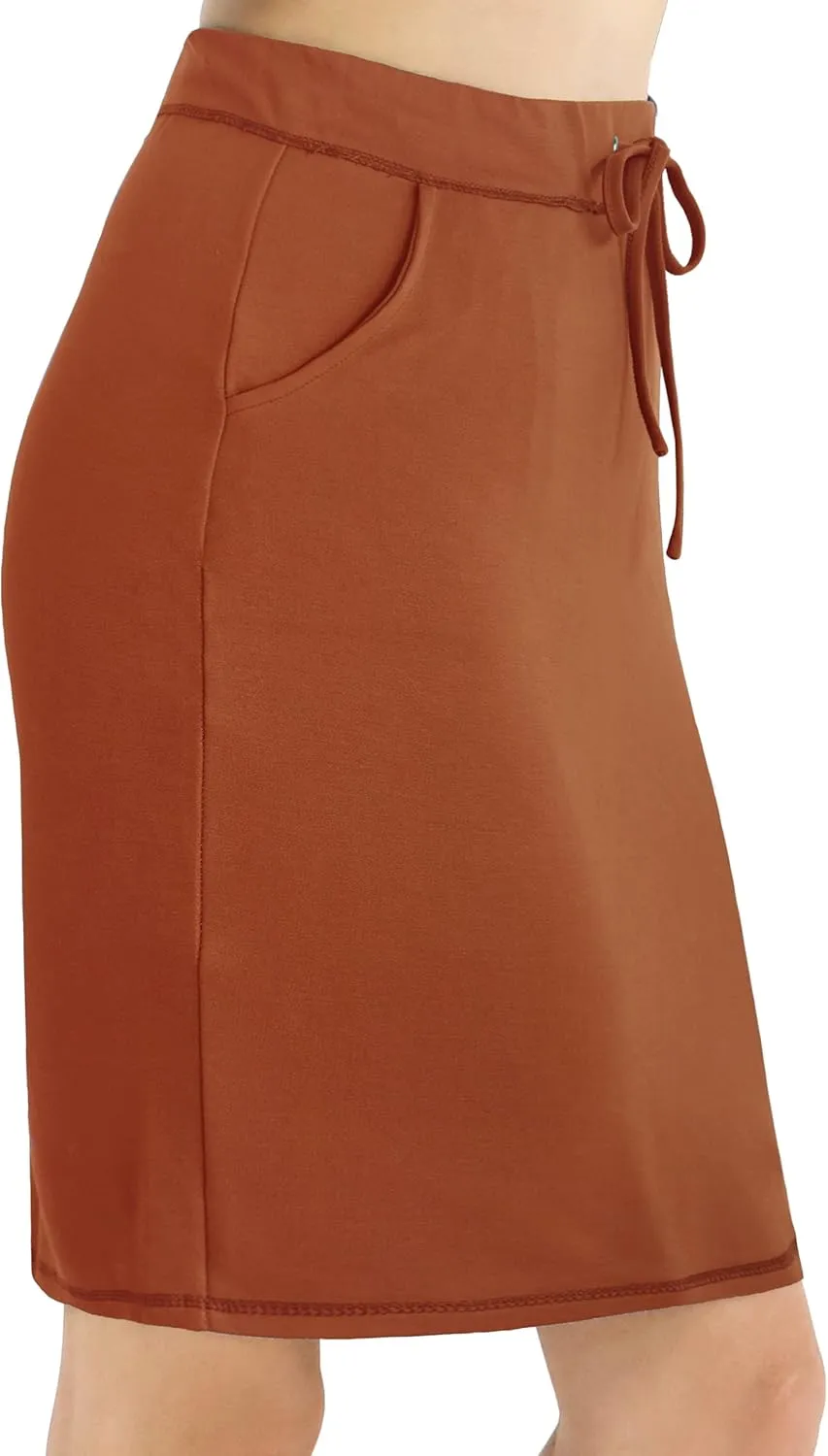 BENANCY Women's High Waist Stretch Pencil Skirt with Pockets