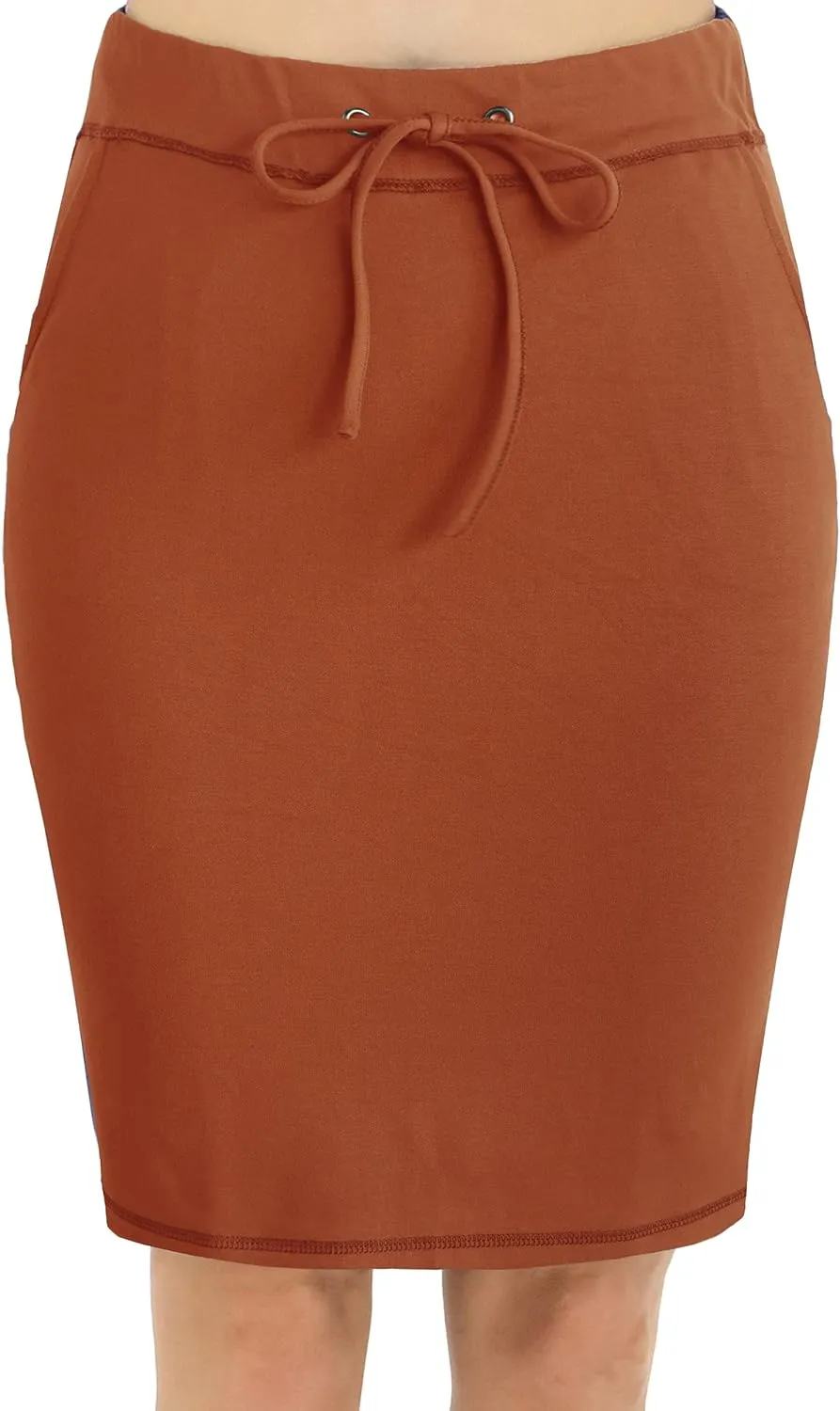 BENANCY Women's High Waist Stretch Pencil Skirt with Pockets