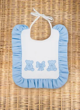 Bib with teddy bear