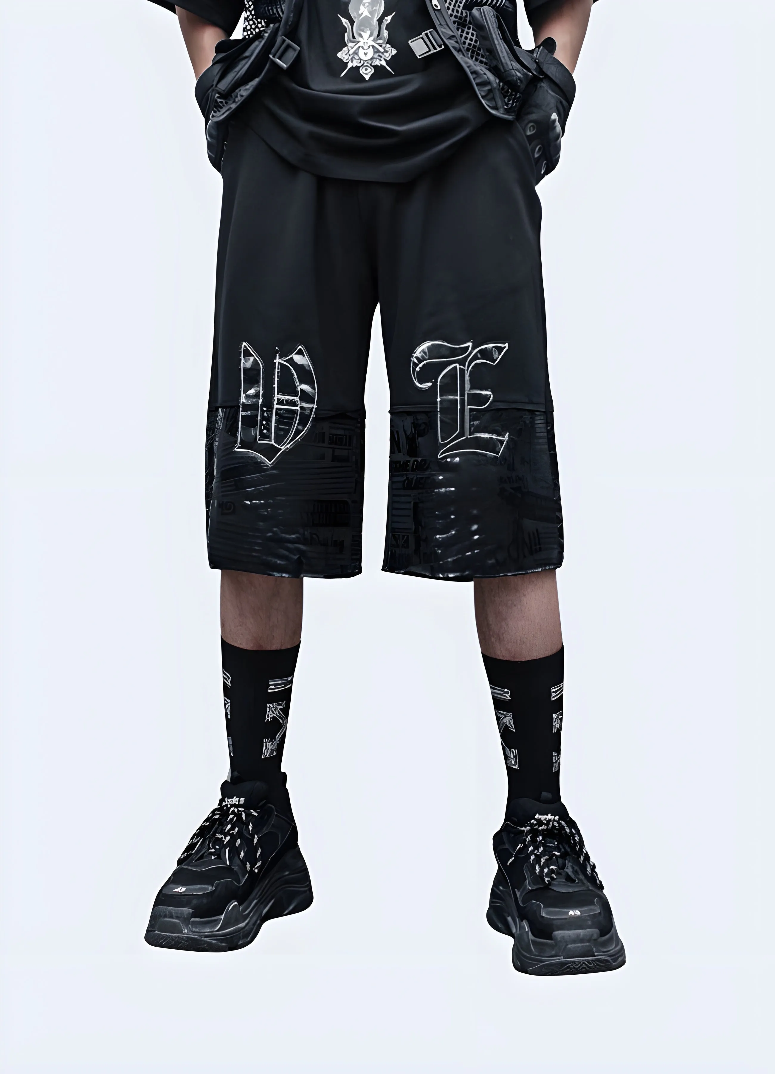 Black Streetwear Shorts