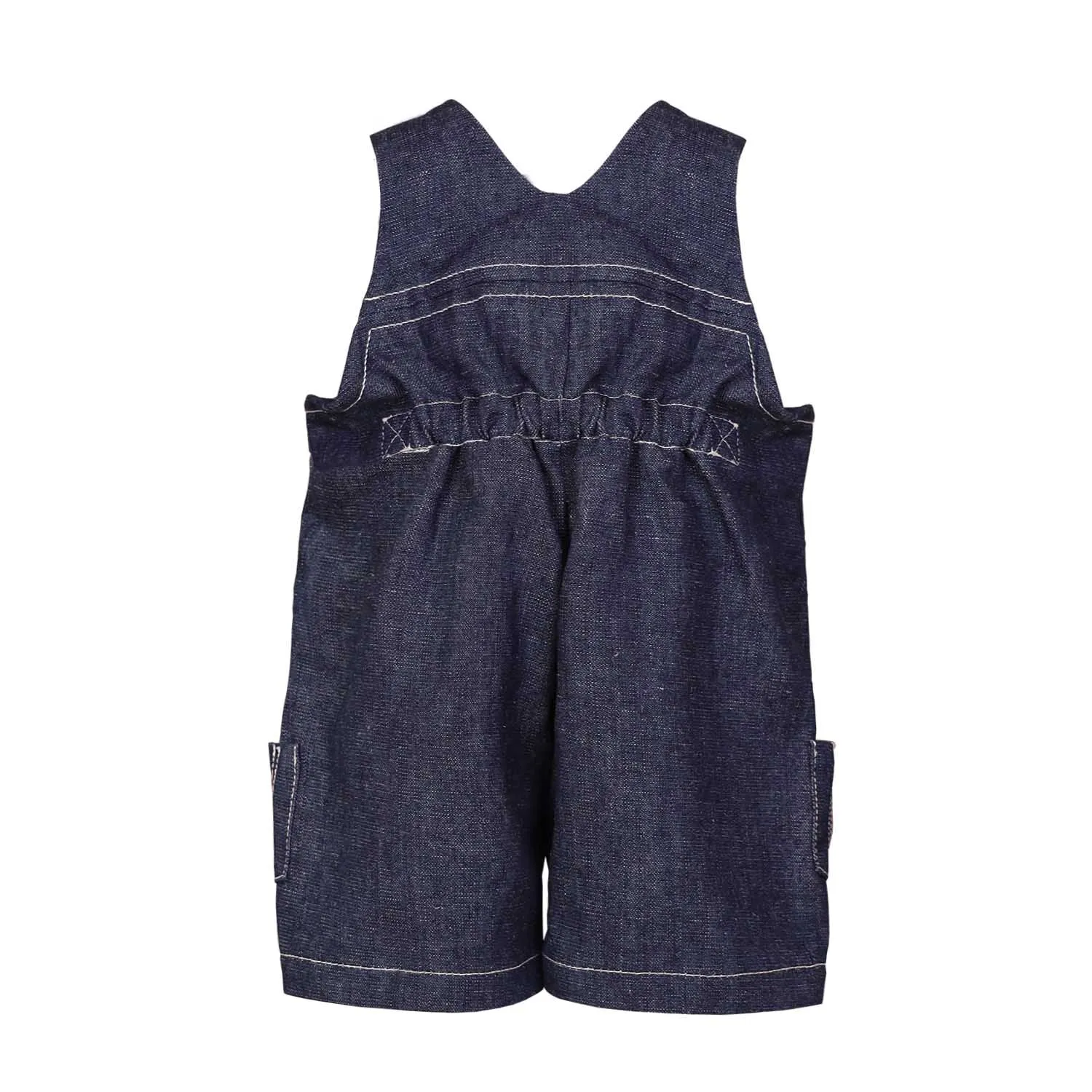 Blauw denim playsuit 