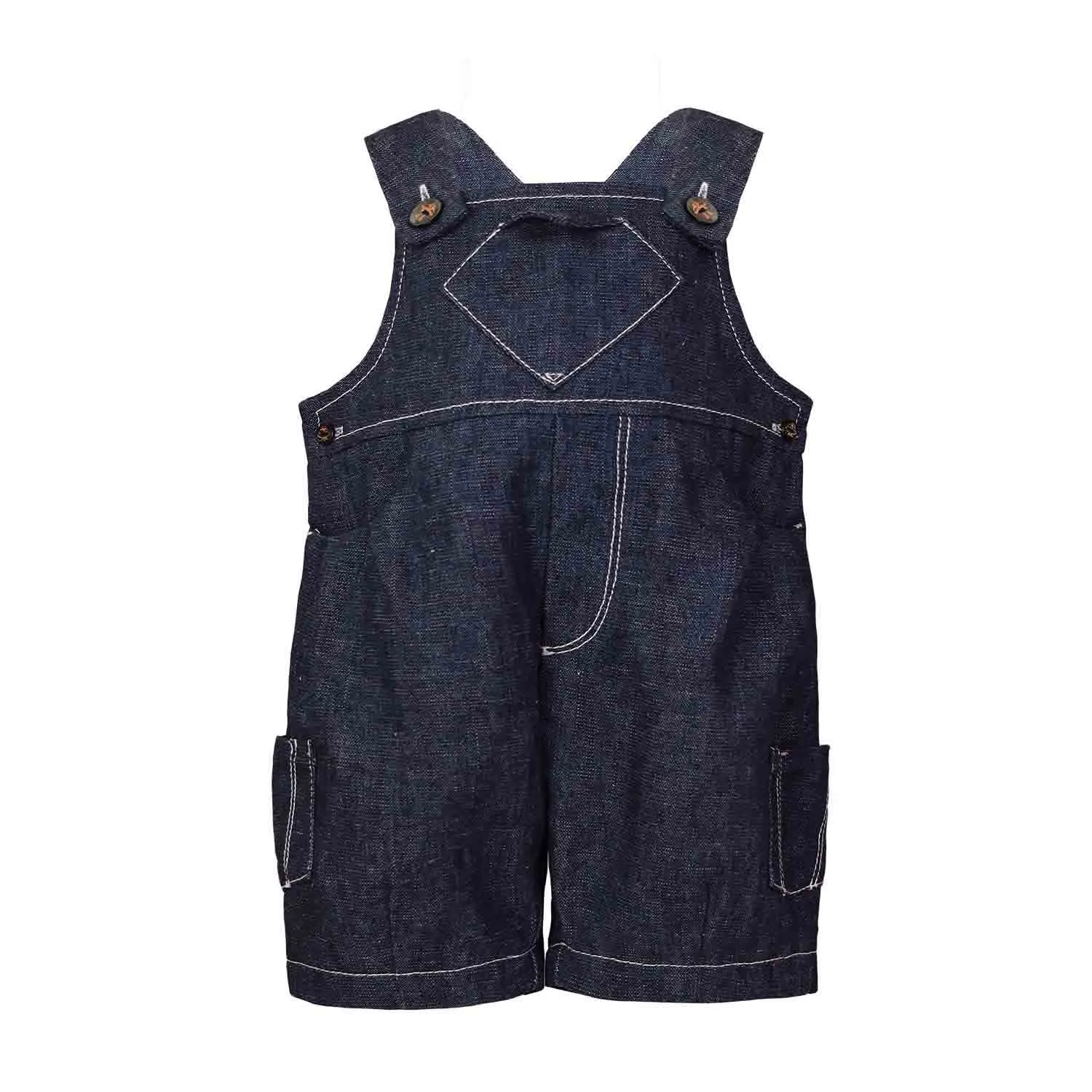 Blauw denim playsuit 