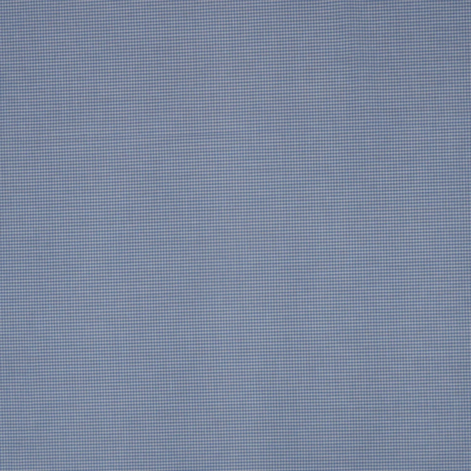 Blue and White Gingham 1/16" Cotton Blended Broadcloth