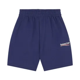 Blue Logo Shorts