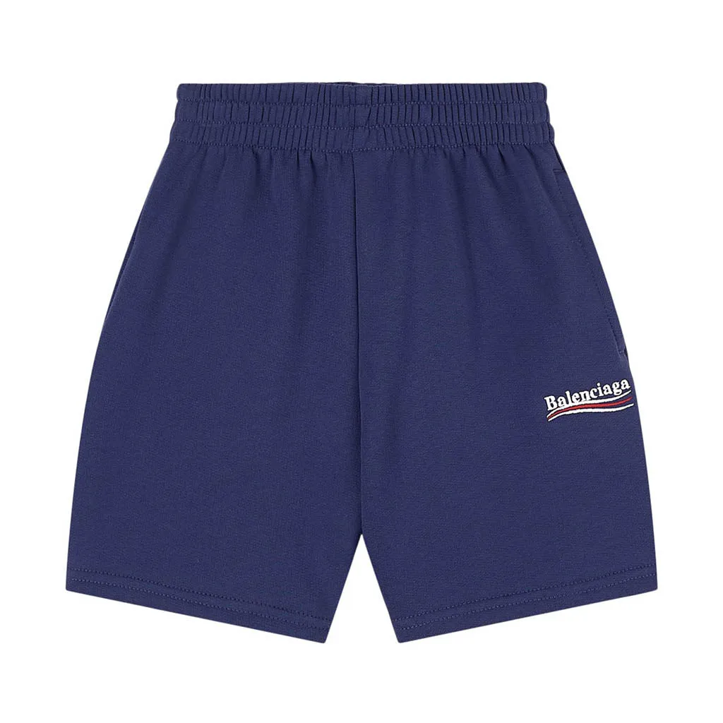 Blue Logo Shorts