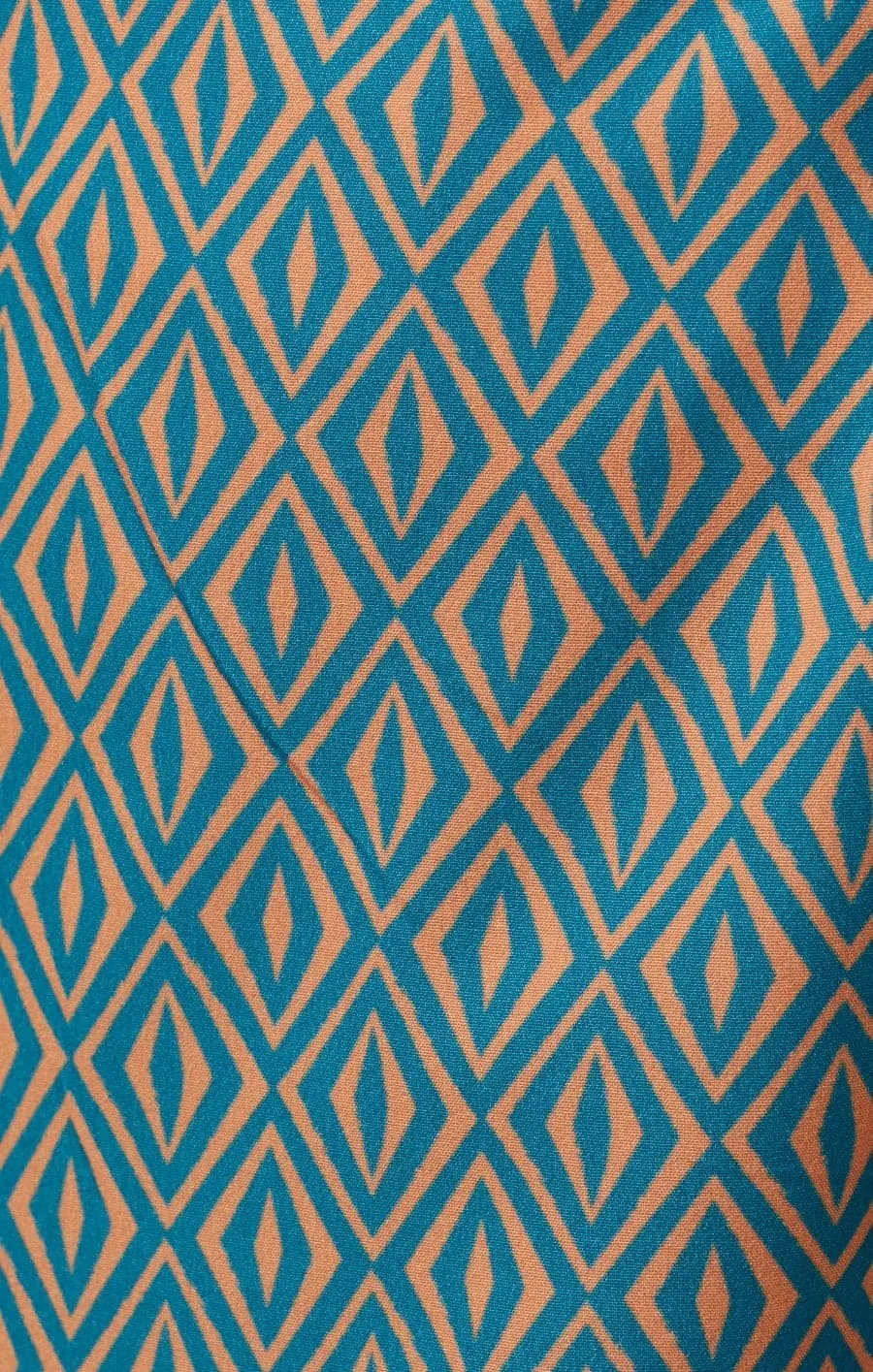 Blue Retro Diamond Swim Shorts