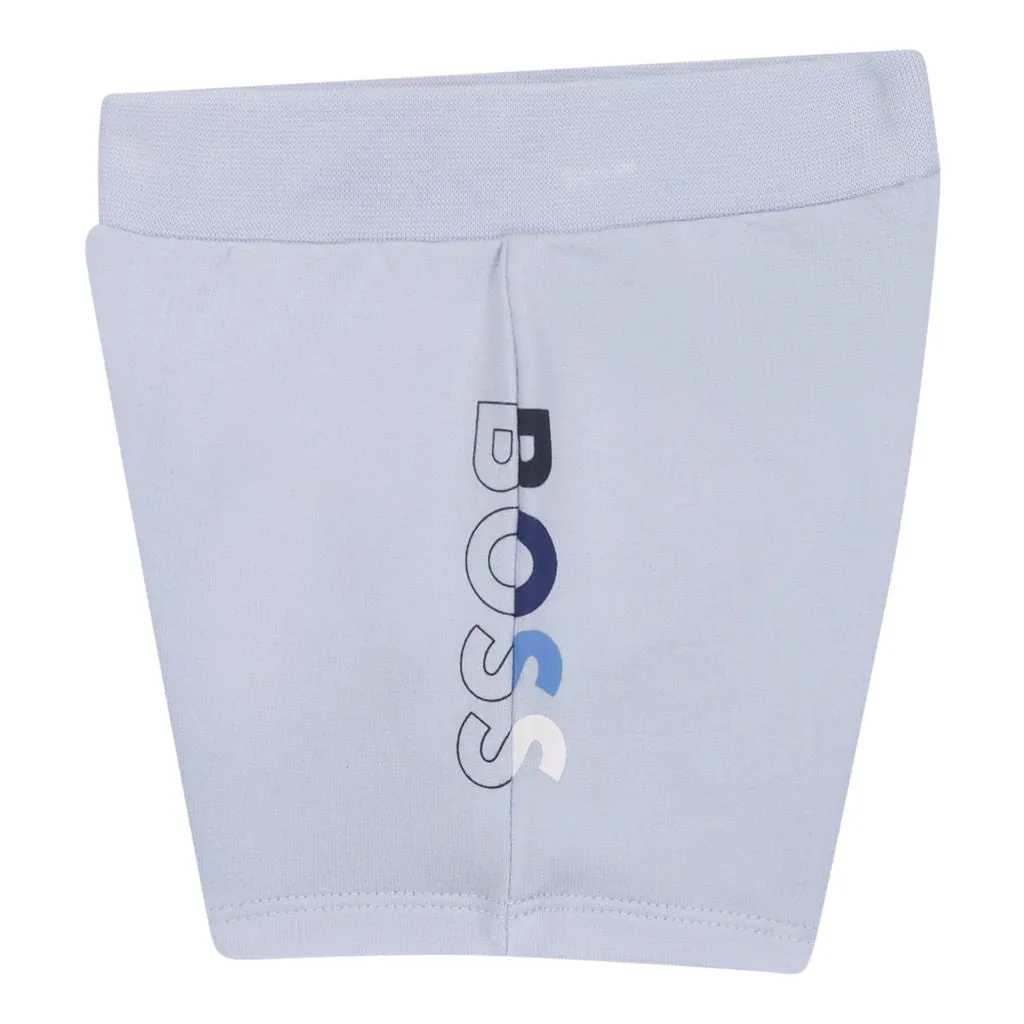 Blue Side Logo Shorts