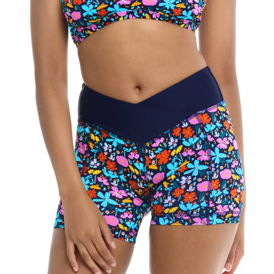 Body Glove Speedy Performance Fit Cross-Over Shorts 39-600663 - Vivid Field Indigo