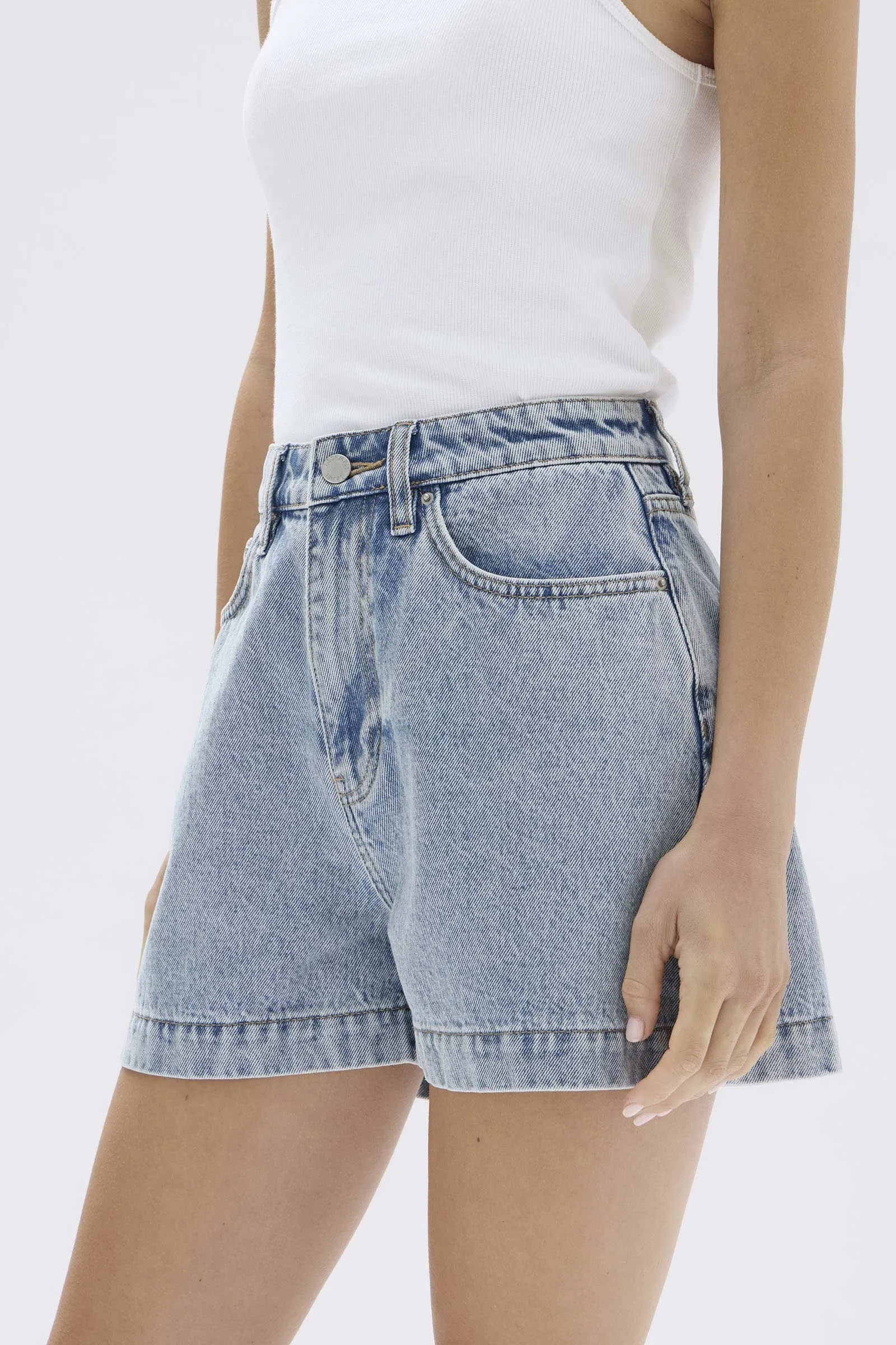 Boxy Denim Short
