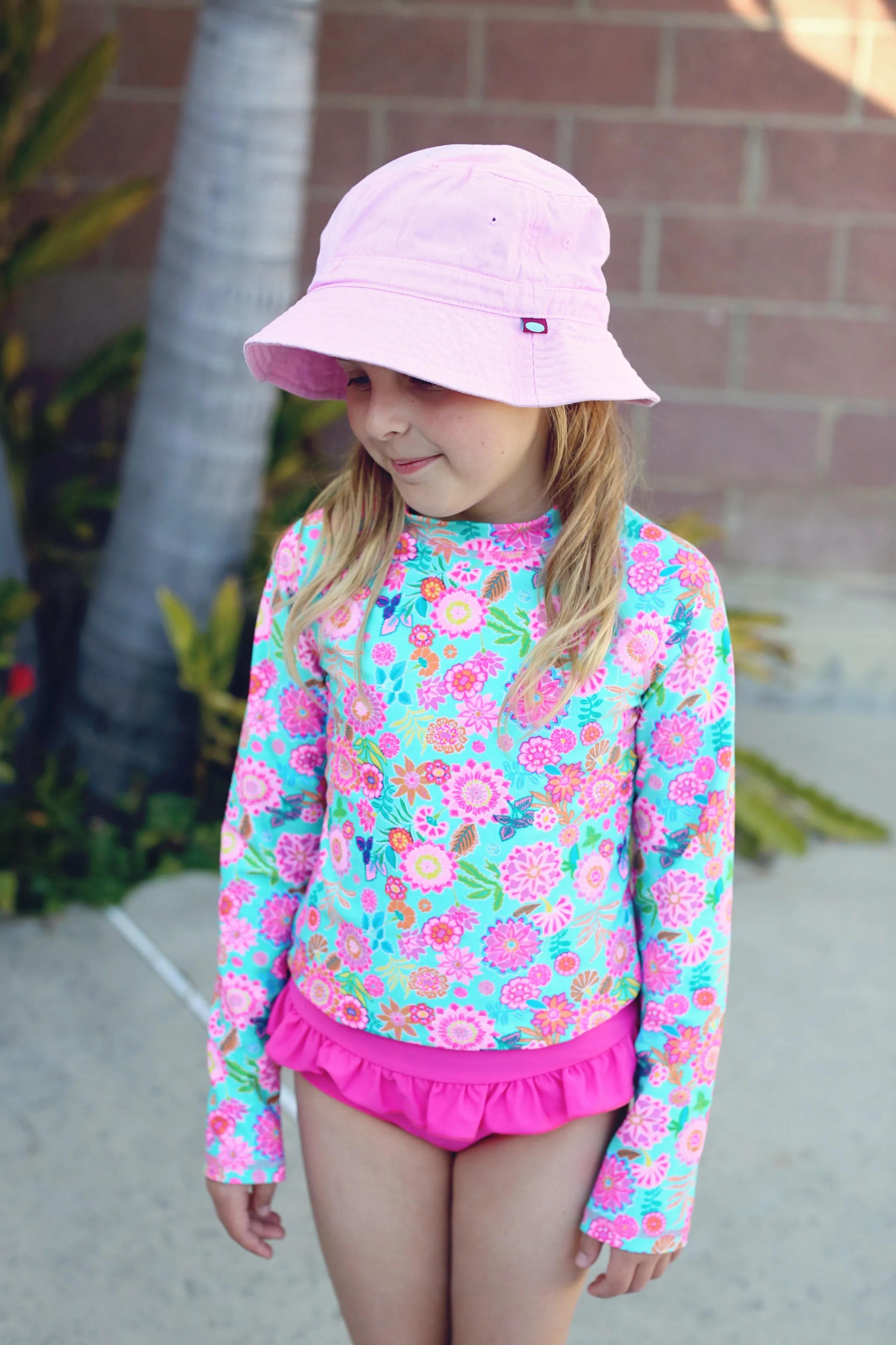 Boys and Girls 100% Cotton Twill UPF 50  Wharf Hat | Navy Blue (Dyed & Finished in USA*)
