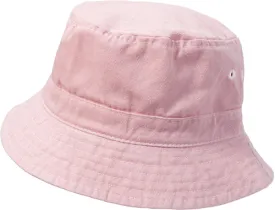Boys and Girls 100% Cotton Twill UPF 50  Wharf Hat | Pink (Dyed & Finished in USA*)