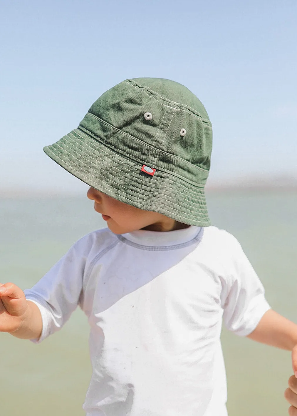 Boys and Girls 100% Cotton Twill UPF 50  Wharf Hat | Pink (Dyed & Finished in USA*)