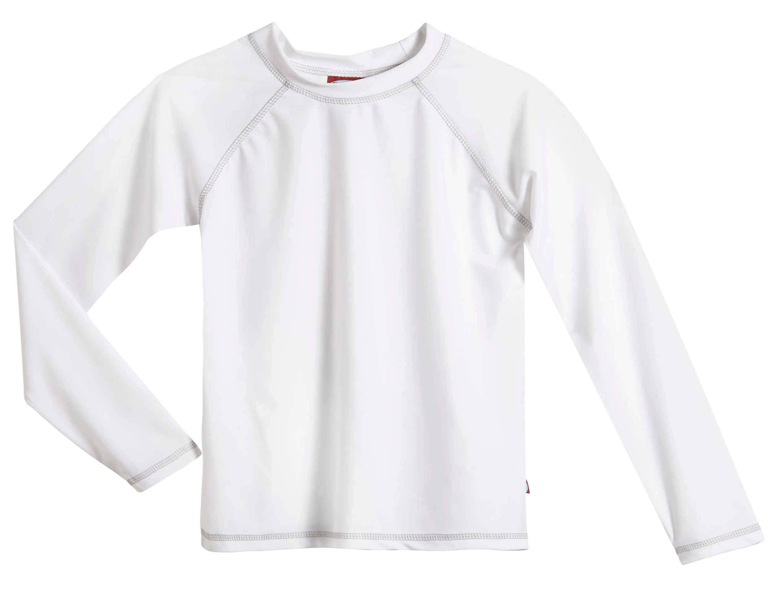 Boys UPF 50  Long Sleeve Rashguard | White
