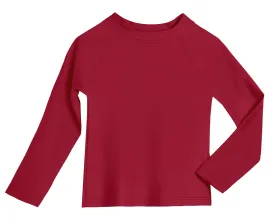 Boys UPF 50  Recycled Nylon Long Sleeve Rashguard | Red
