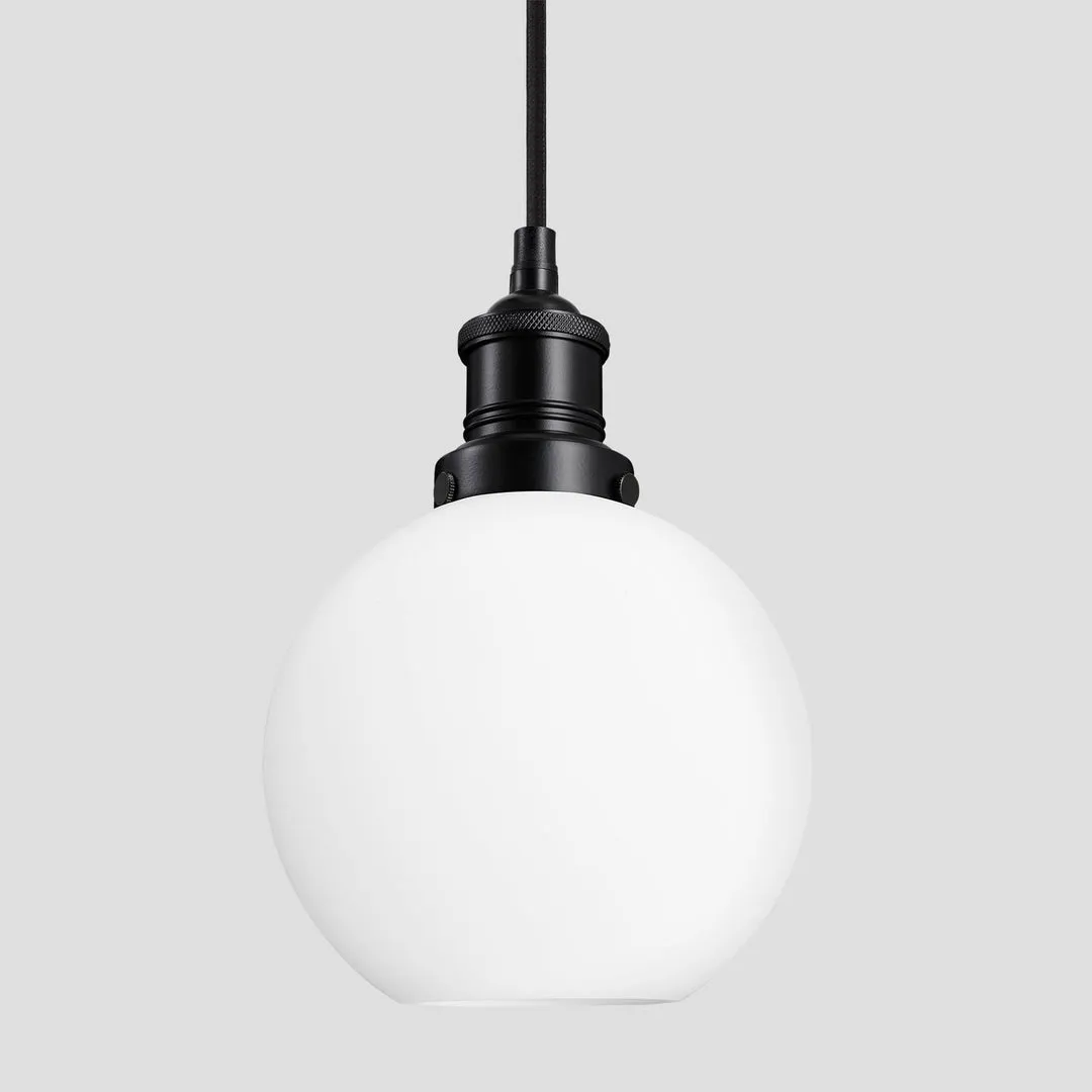 Brooklyn Opal Glass Globe Pendant Light - 7 Inch