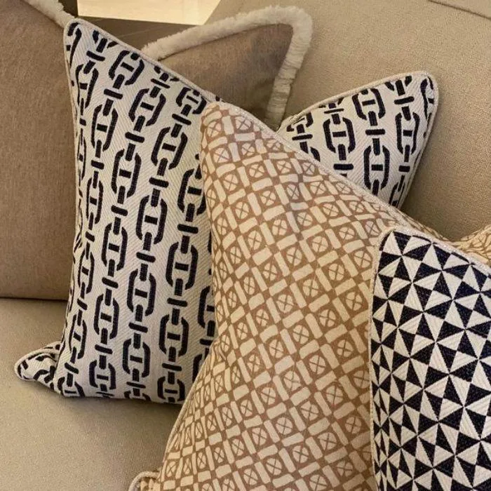 Bruton Navy Cushion - Andrew Martin