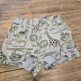 Bundles grey green animals shorts 3-6m
