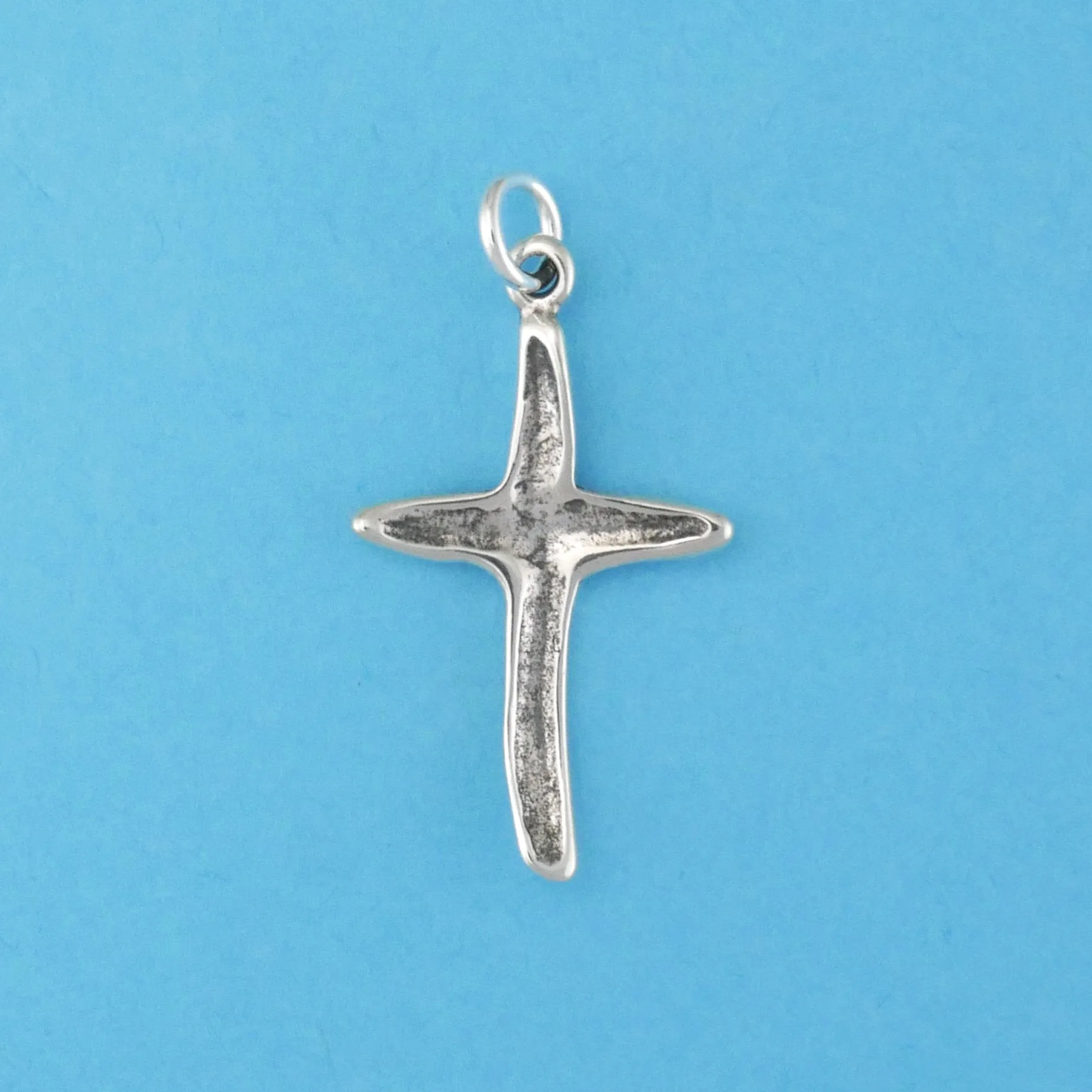 Carved Cross Charm
