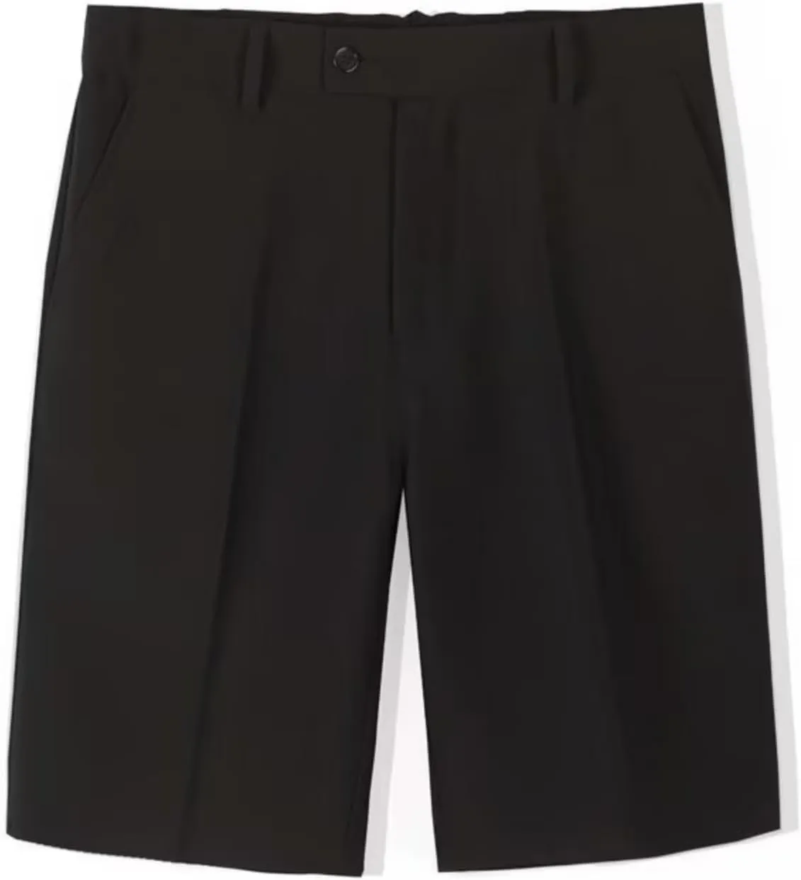 Chino Shorts Men Casual Pleated Front Golf Work Casual Shorts Lightweight Stretch Waist Button Dress Pants with Pockets