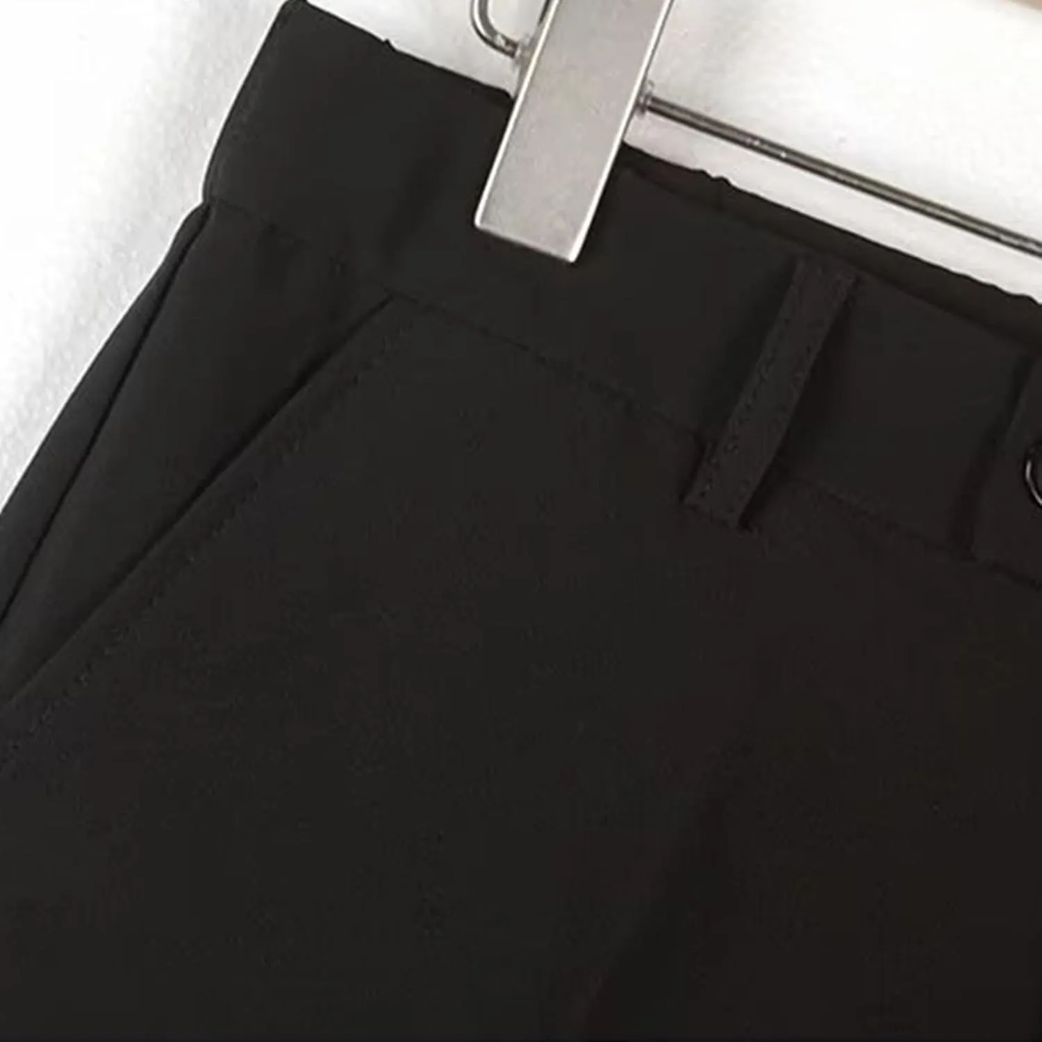Chino Shorts Men Casual Pleated Front Golf Work Casual Shorts Lightweight Stretch Waist Button Dress Pants with Pockets