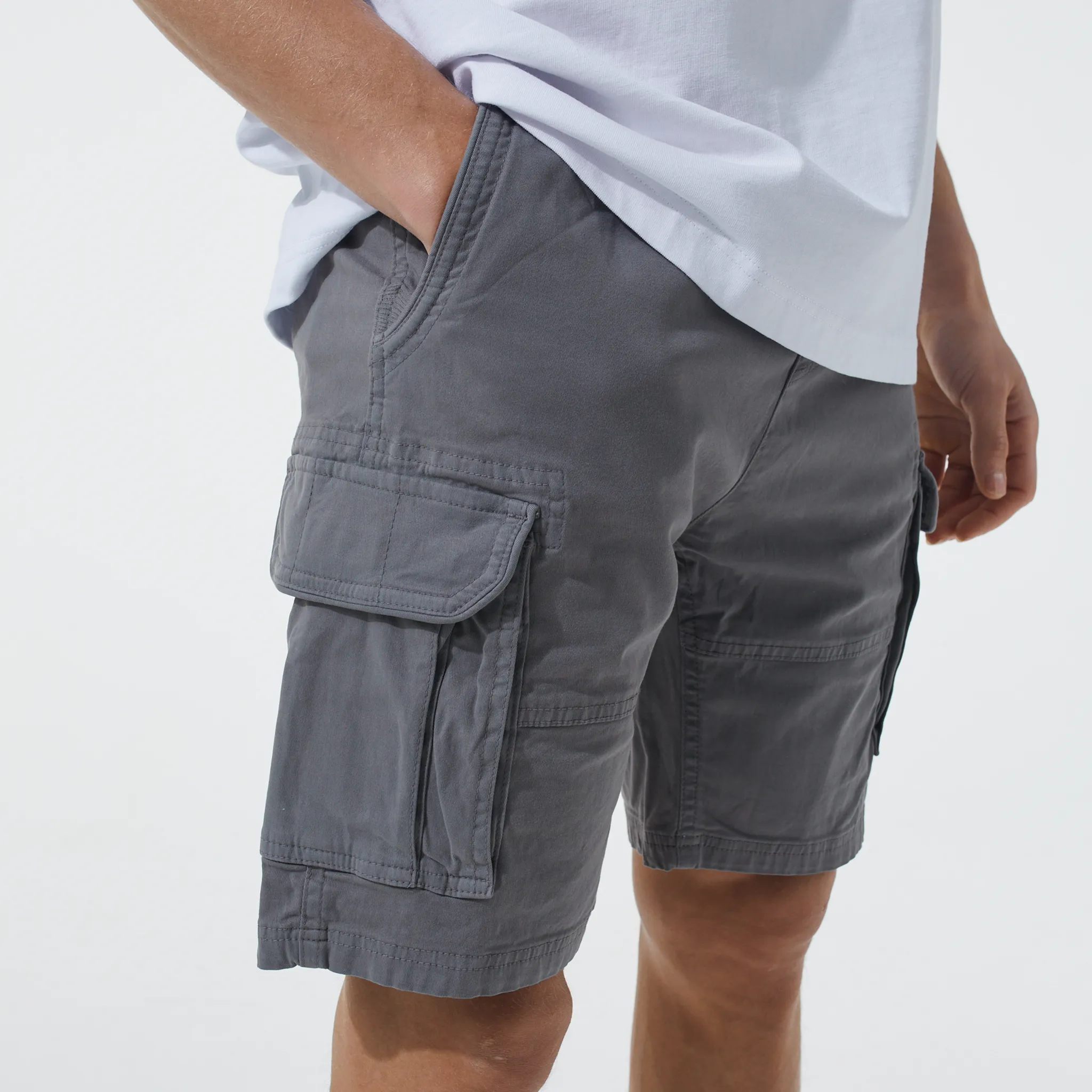 Classic Cargo Short | Washed Grey