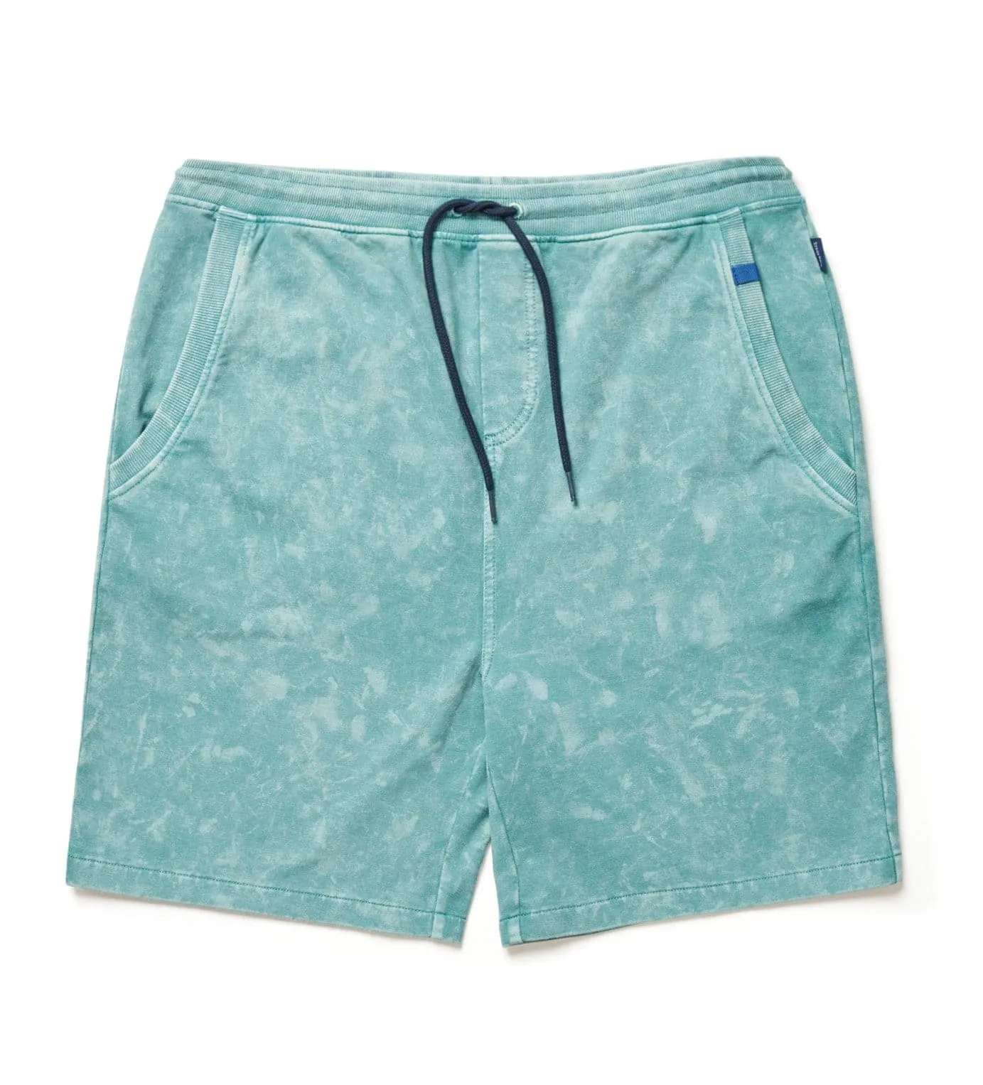Coral Blue Acid-Washed Short