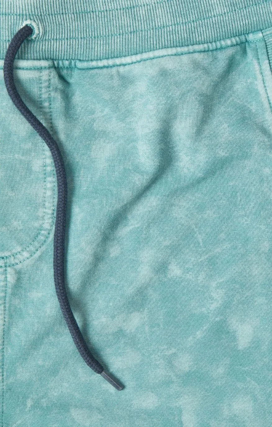 Coral Blue Acid-Washed Short