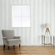 Cornish Stripe Grey Green Wallpaper